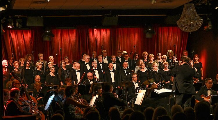 Foto af orkester fra en tidligere udgave af Nytårskoncerten
